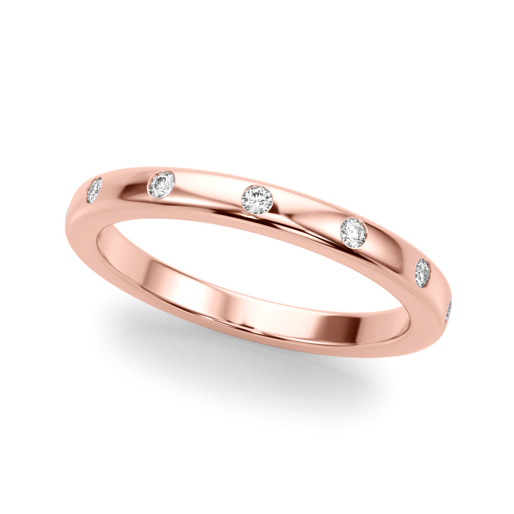 Classic Luxe Diamond Inset Wedding Ring