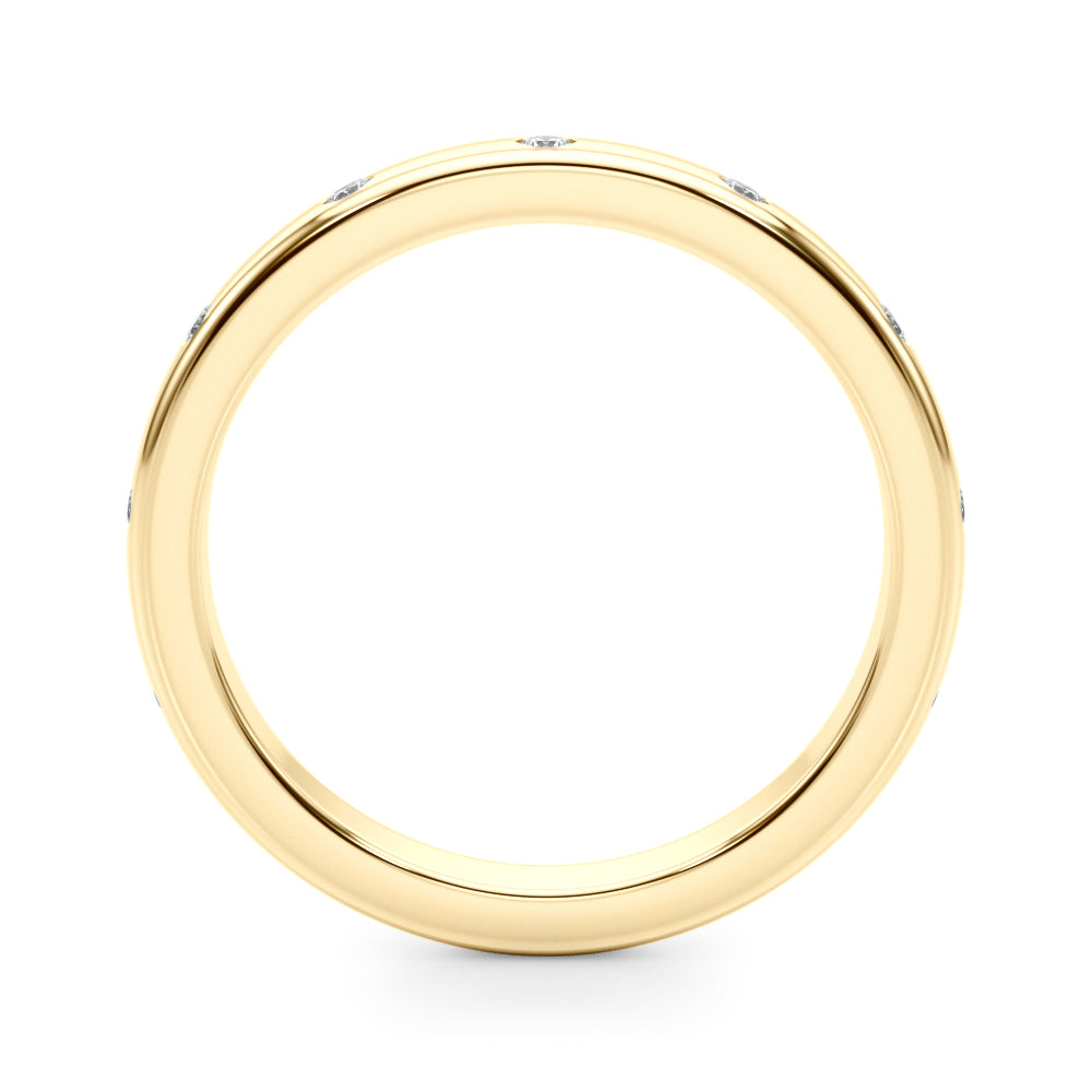 Classic Luxe Diamond Inset Wedding Ring