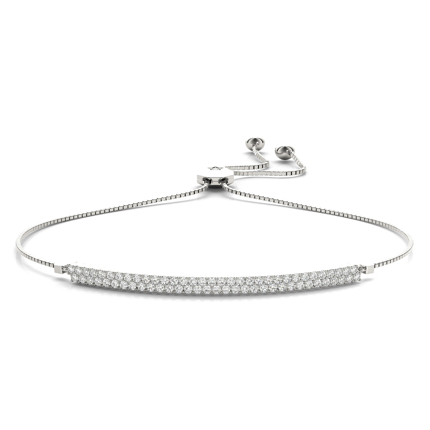 Iris Adjustable Diamond Bolo Bracelet