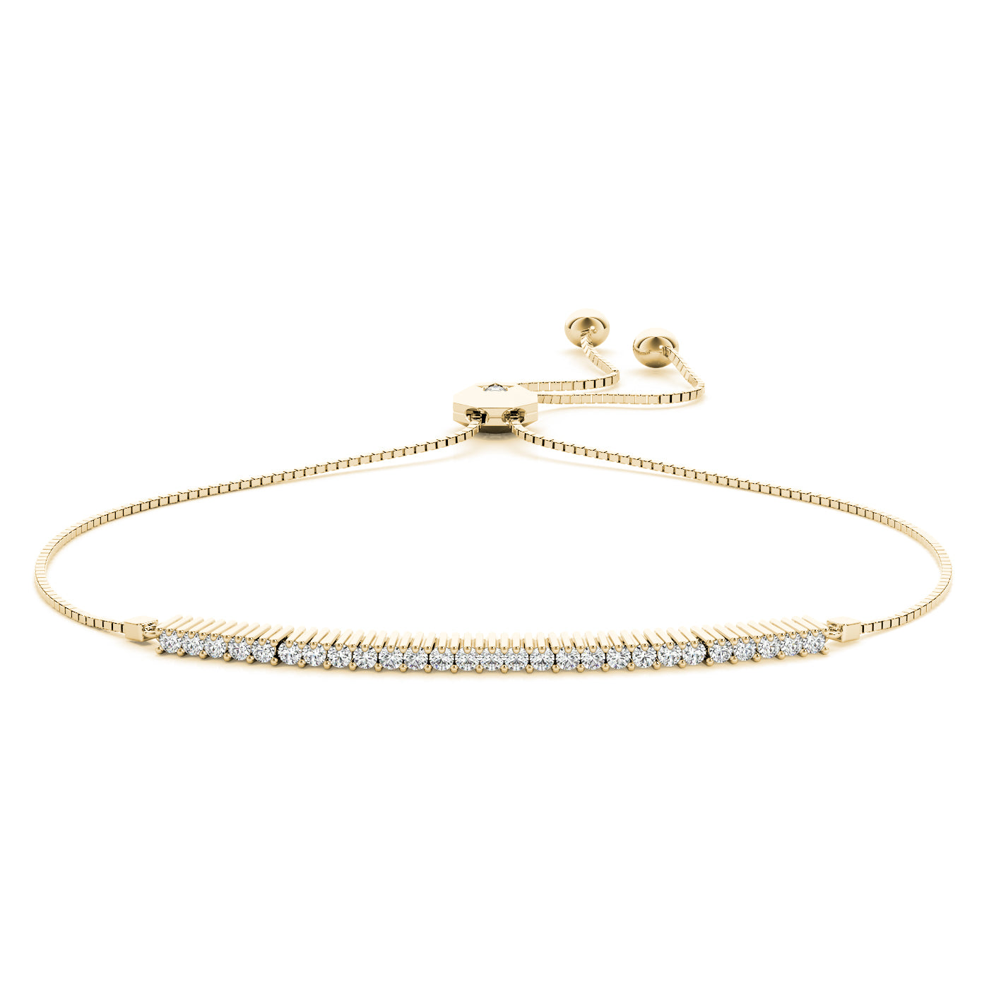 Halia Adjustable Diamond Bolo Bracelet