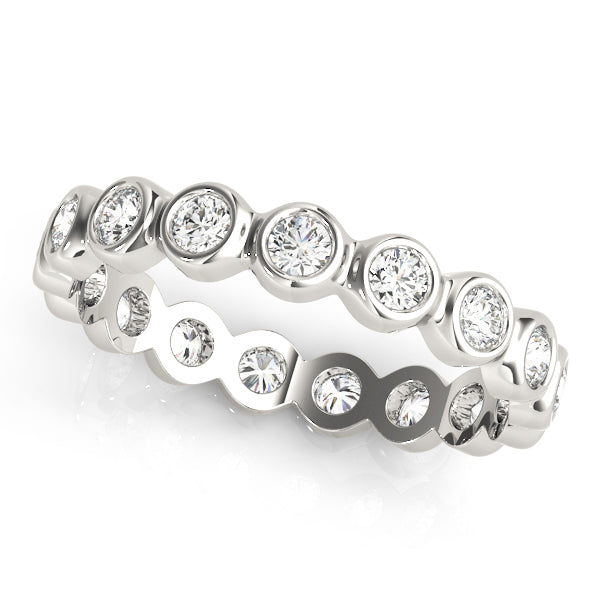 Paige Women's Bezel Eternity Diamond Wedding Ring