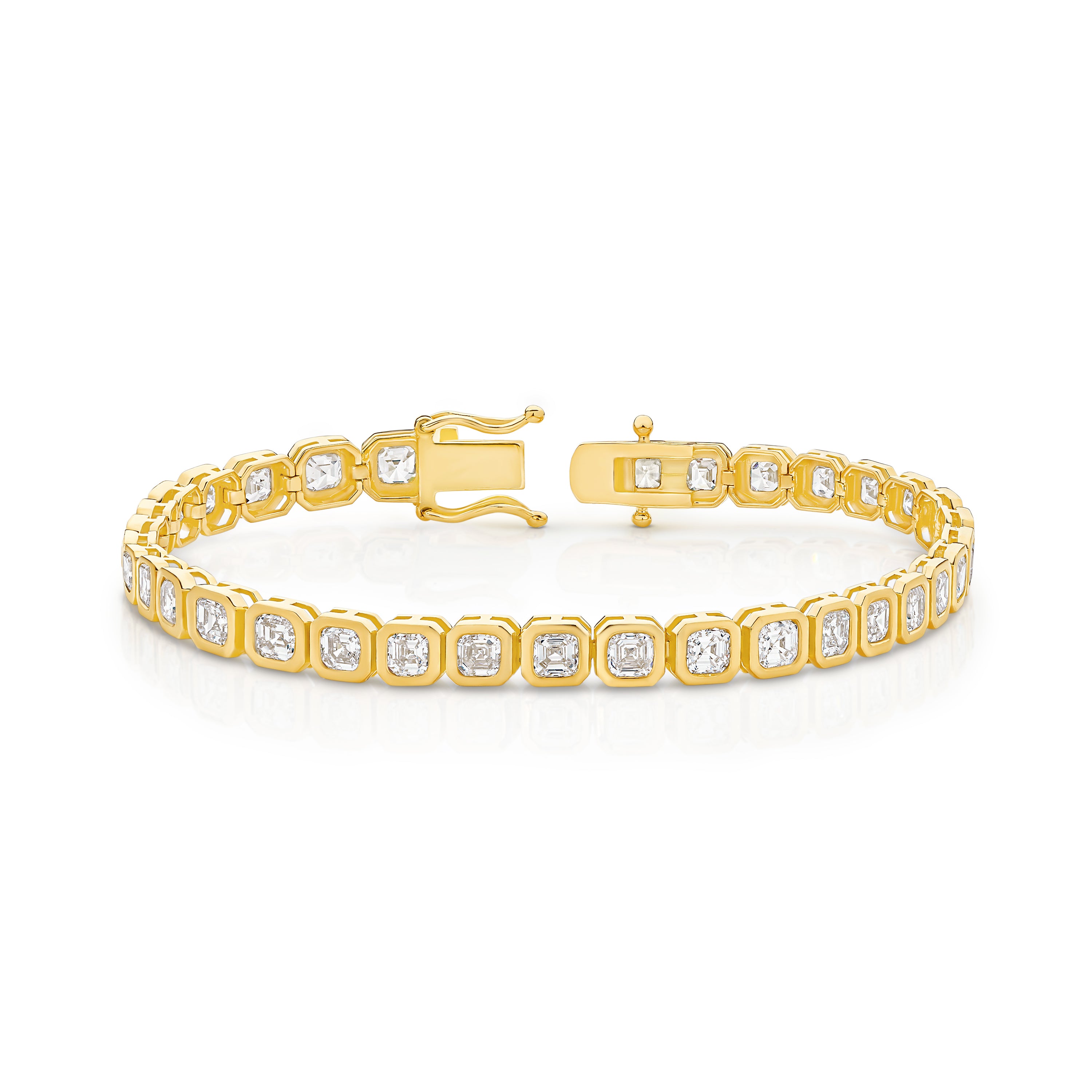 Lumina Asscher Bezel Diamond Bracelet