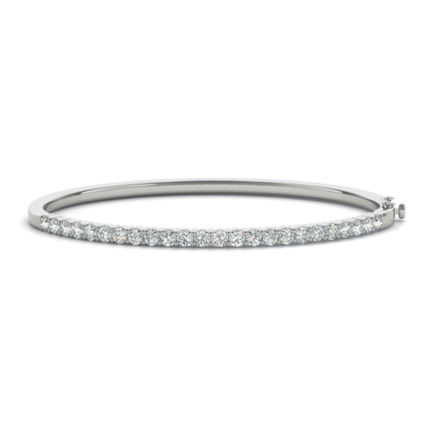 Evianna Lab Grown Half Diamond Bangle