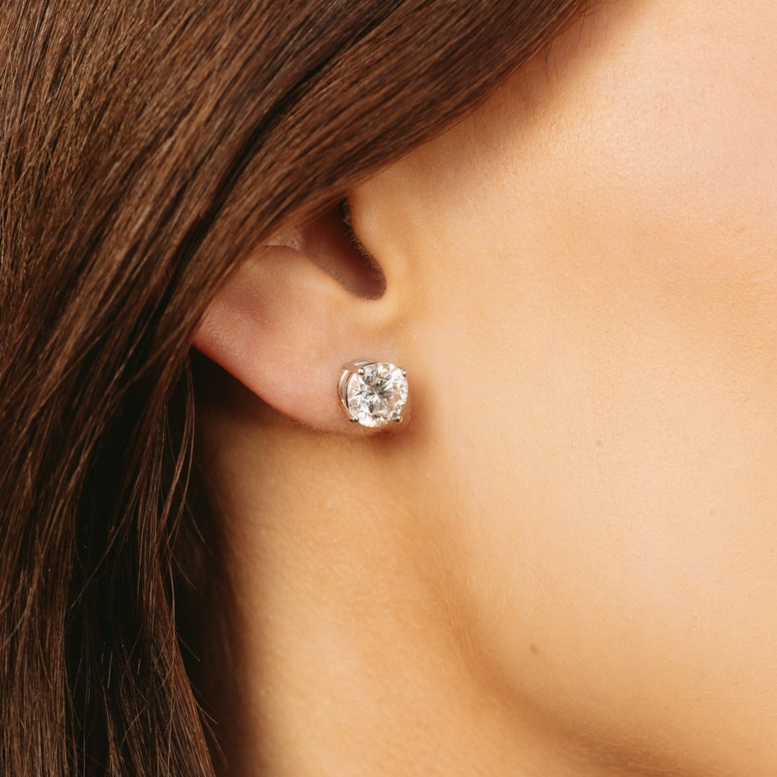 Kaya Round Lab Grown Diamond Studs