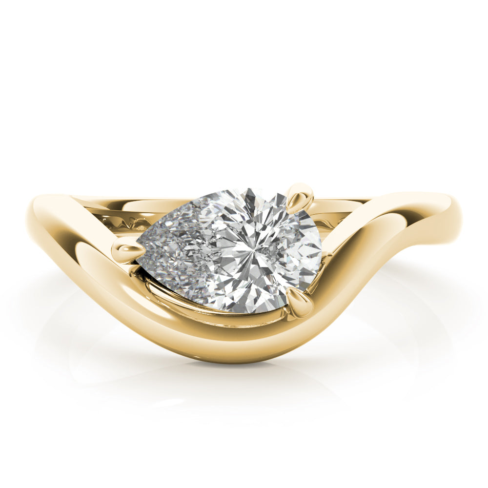 Dahlia Pear Diamond Engagement Ring Setting