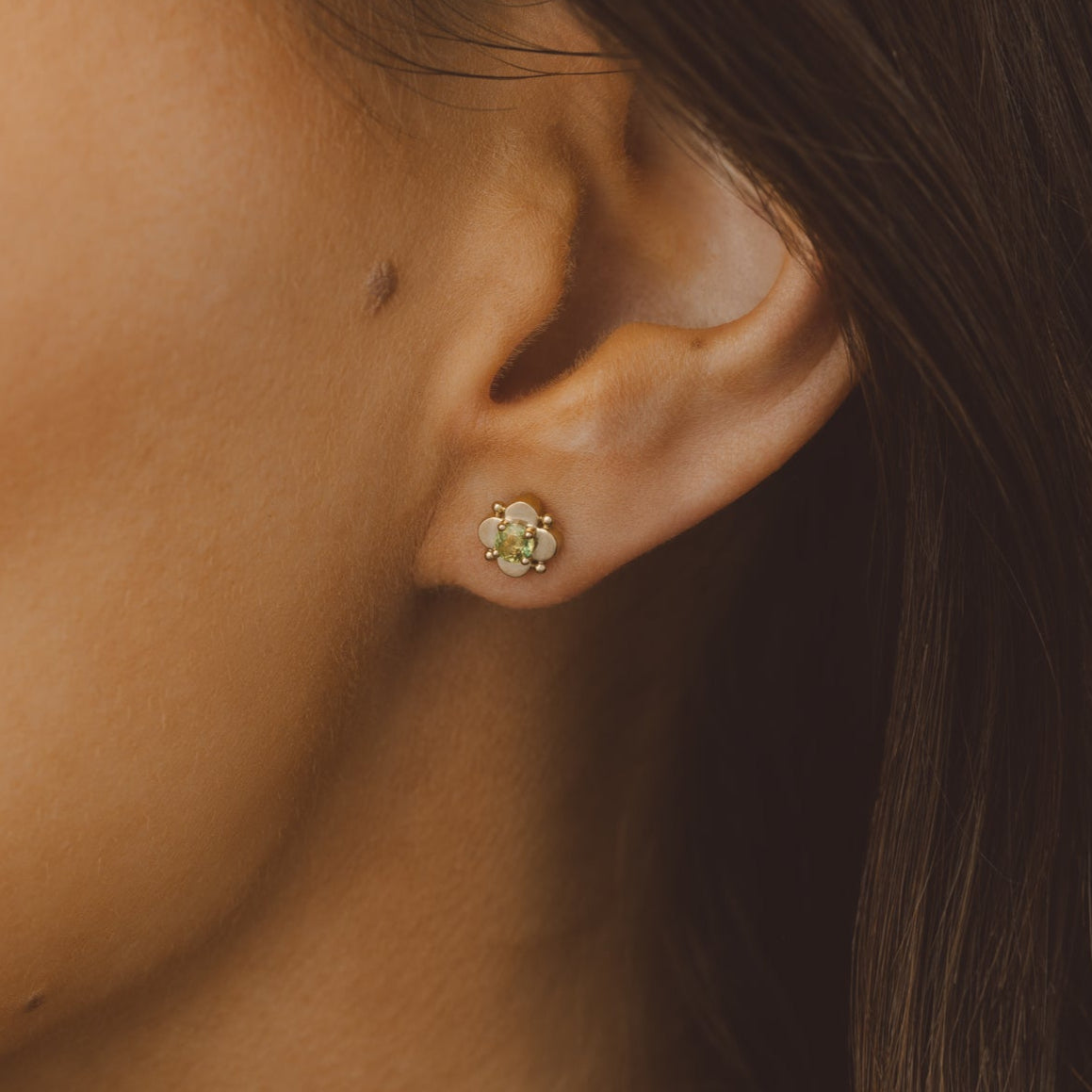 Misty Sapphire Earrings