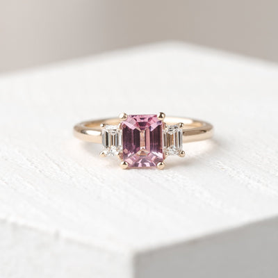 Bronte Pink Spinel Gemstone Engagement Ring