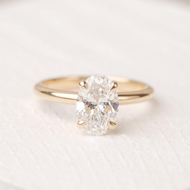 Lara 1.83ct Oval Lab Grown Diamond Ring