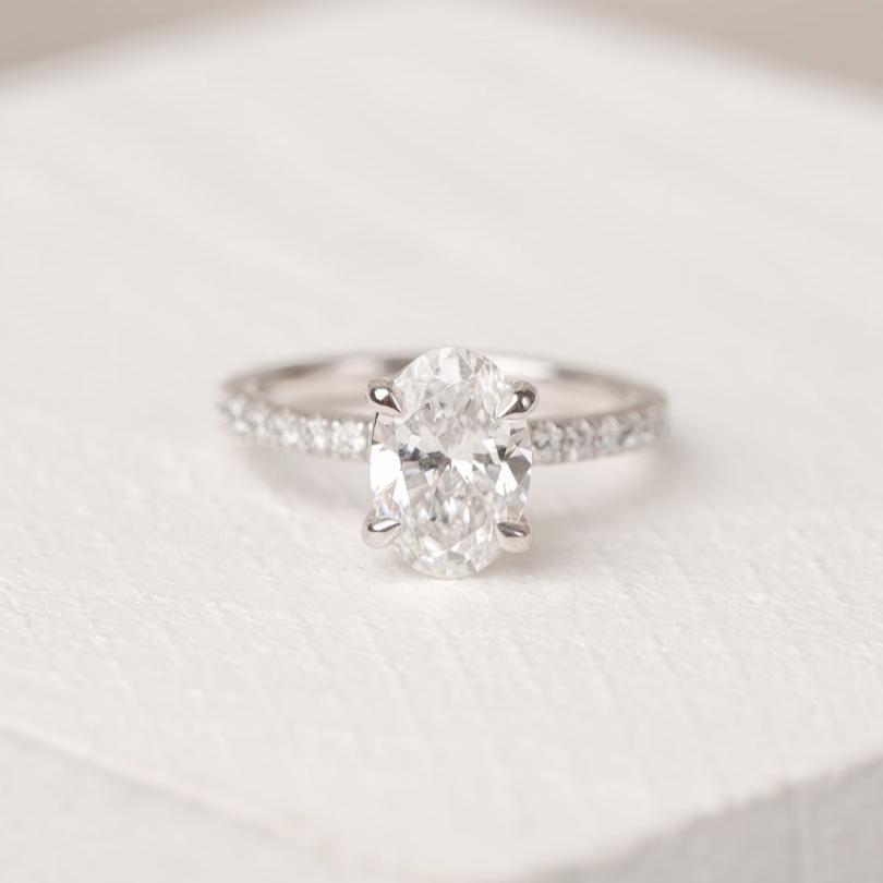 Alyssa 1.85ct Oval Lab Grown Diamond Ring