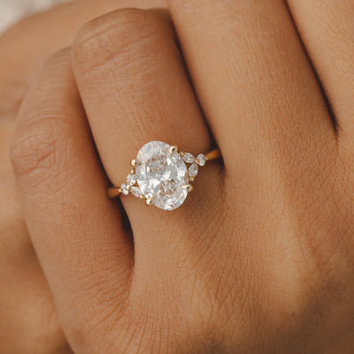 Blair Oval Diamond Engagement Ring Setting