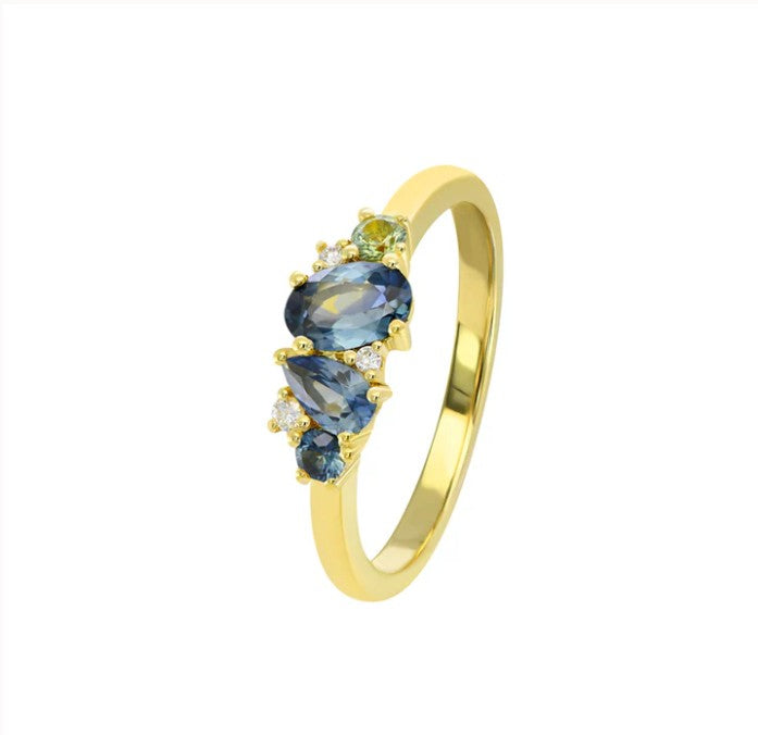 Kyra Oval Sapphire Ring