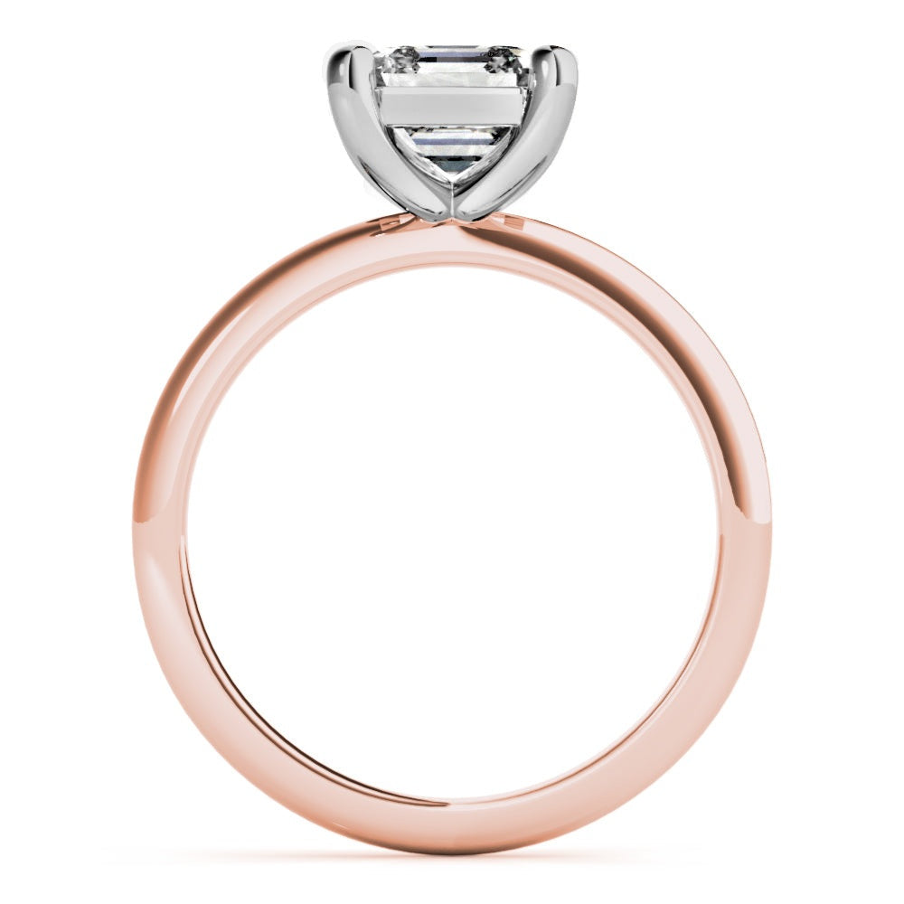 Lara Asscher Cut Diamond Engagement Ring Setting