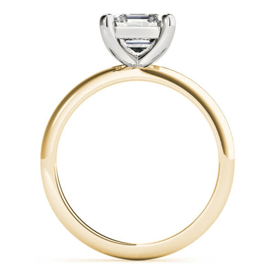 Lara Asscher Cut Diamond Engagement Ring Setting