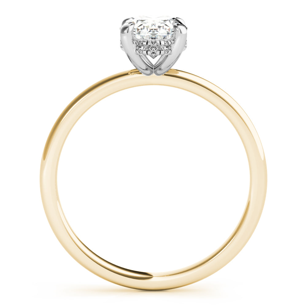 Noelle Oval Diamond Engagement Ring Setting