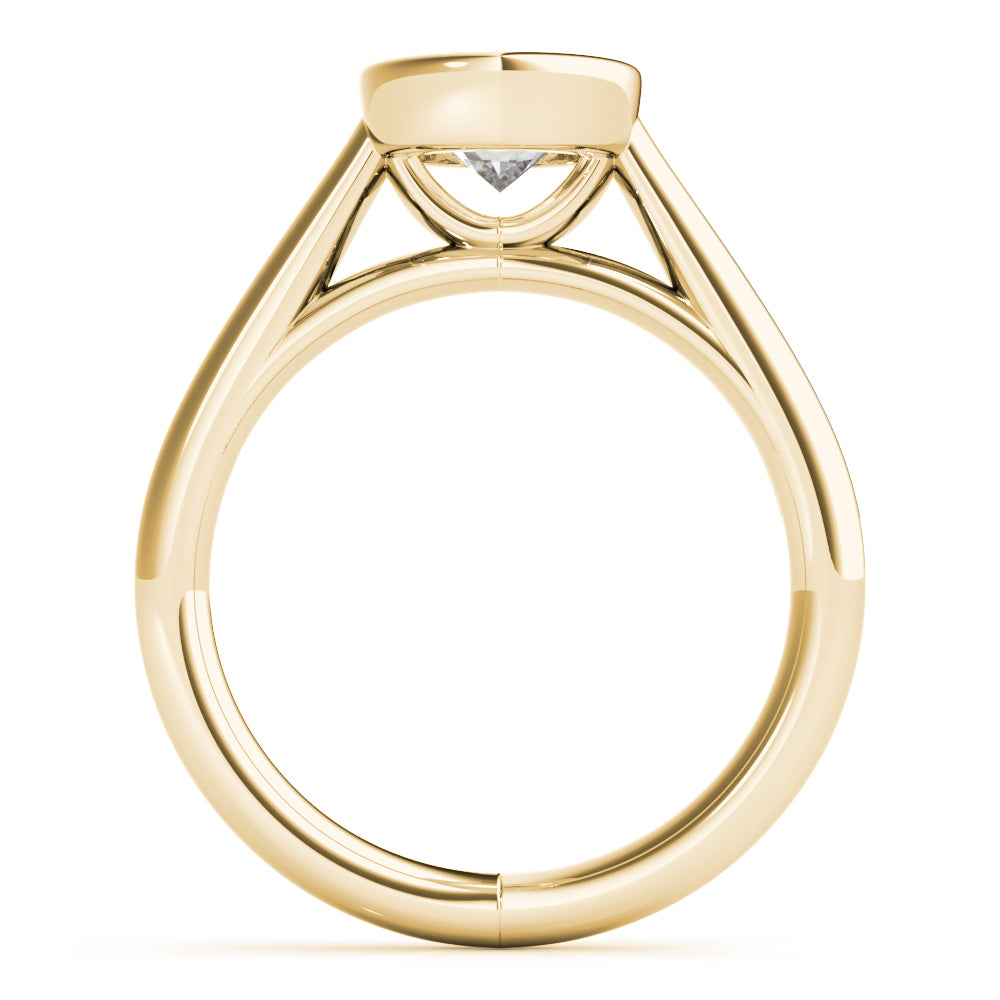 Oval Hannah Bezel Engagement Ring Setting