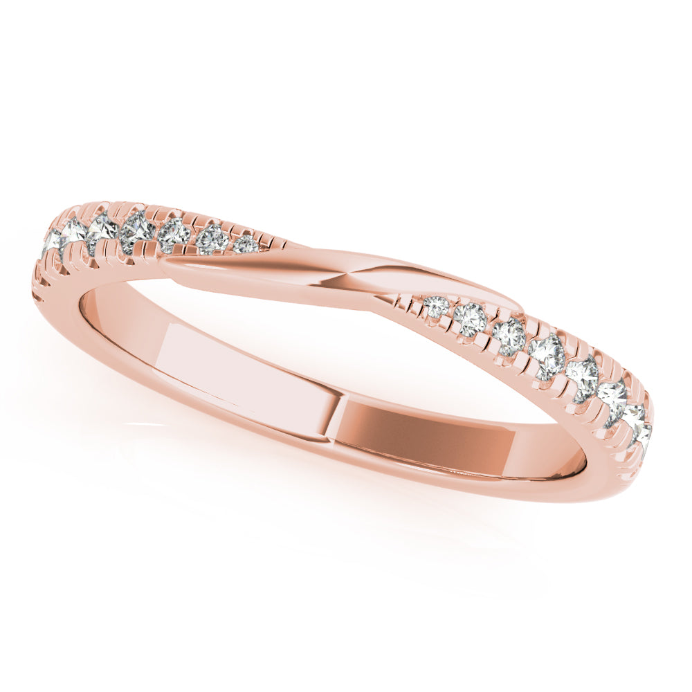 Chantelle Twist Diamond Wedding Ring