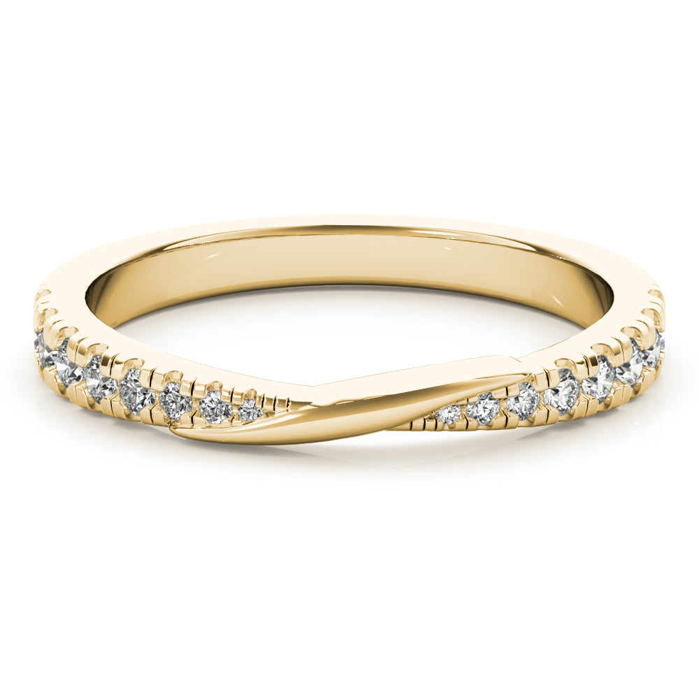 Chantelle Twist Diamond Wedding Ring