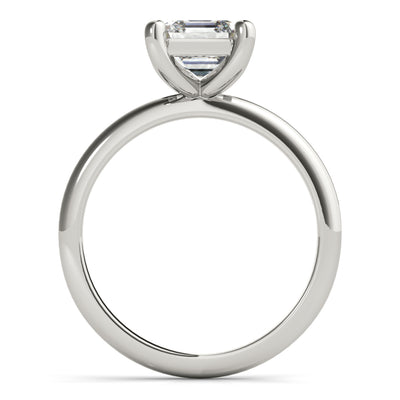 Lara Asscher Cut Diamond Engagement Ring Setting