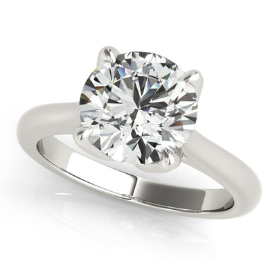 Fleur 4 Prong Solitaire Engagement Ring Setting