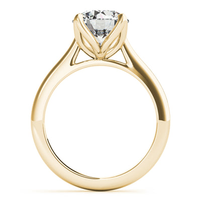 Fleur 4 Prong Solitaire Engagement Ring Setting