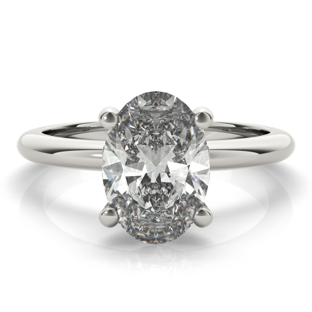 Alia Oval Diamond Engagement Ring Setting