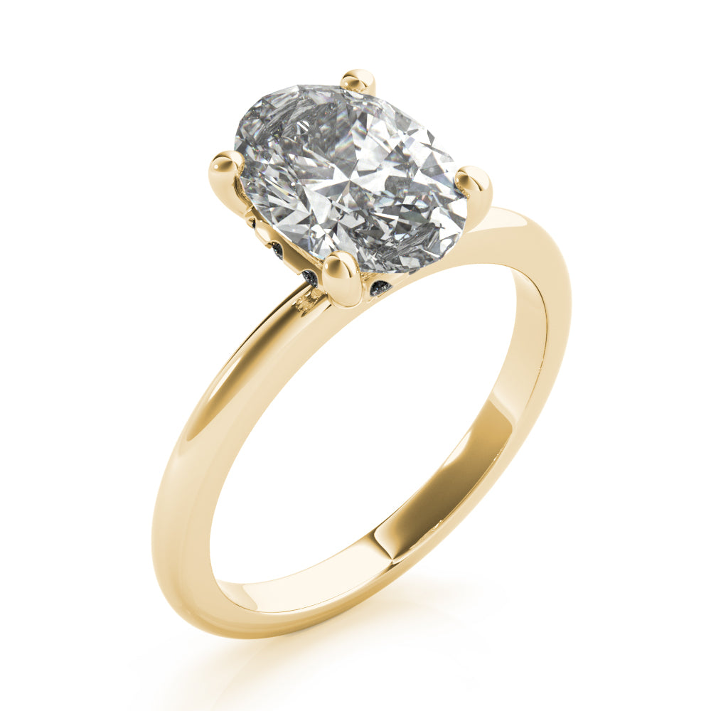 Alia Oval Diamond Engagement Ring Setting