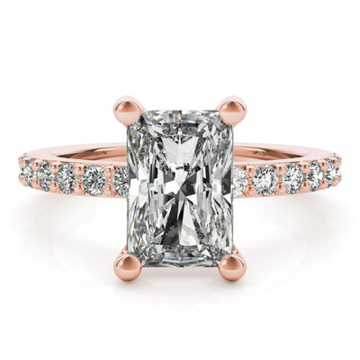 Allegra Radiant Cut Diamond Engagement Ring Setting