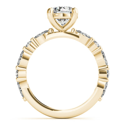 Clementine Round Diamond Engagement Ring Setting