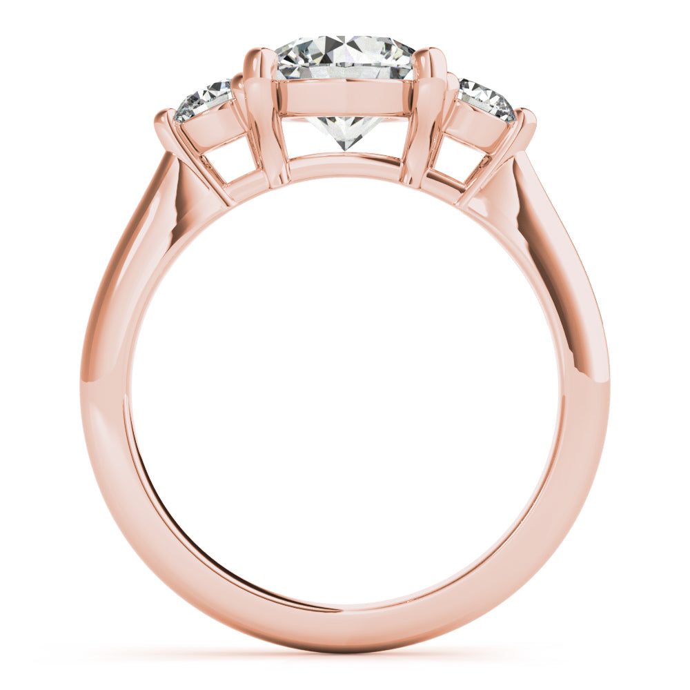 Charlotte Round with Round Diamond Engagement Ring Setting