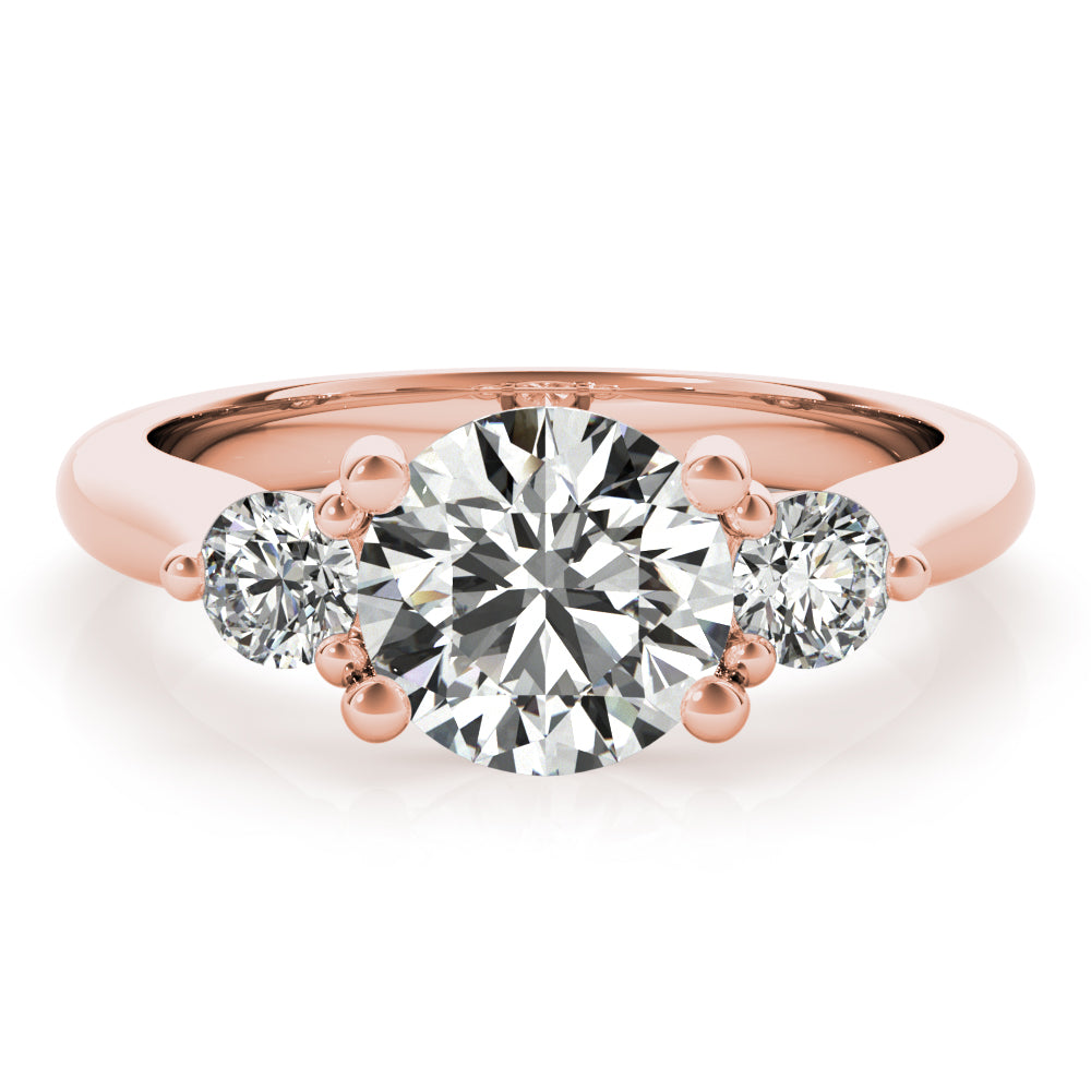 Charlotte Round with Round Diamond Engagement Ring Setting