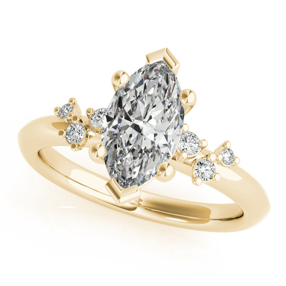 Ivy Petite Marquise Diamond Engagement Ring Setting