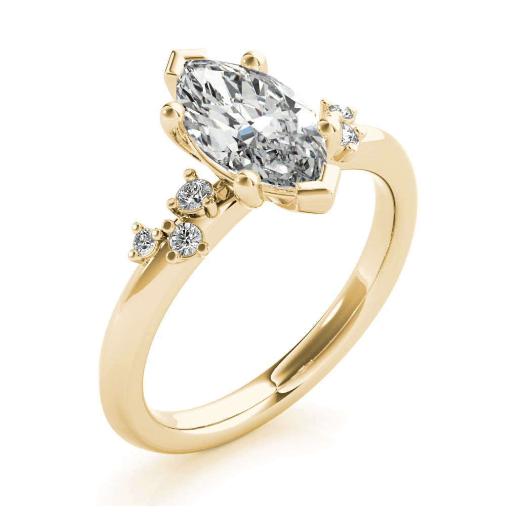 Ivy Petite Marquise Diamond Engagement Ring Setting