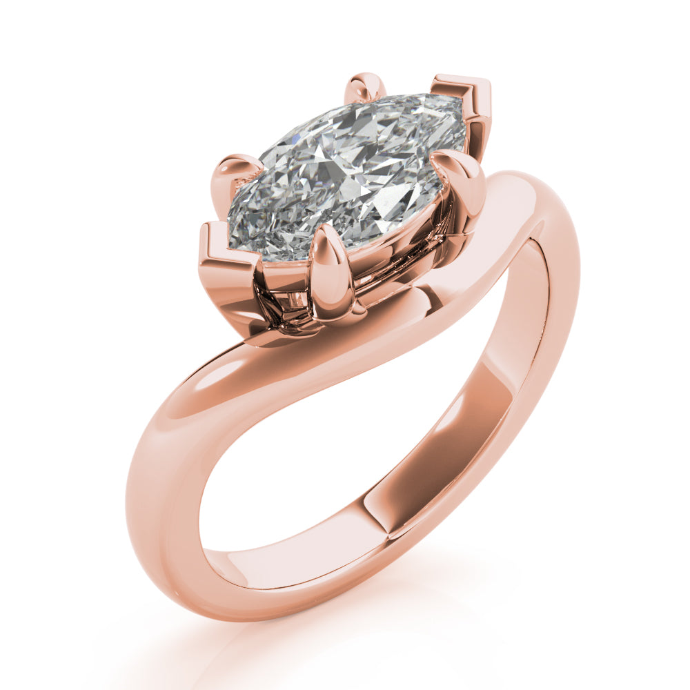 Dahlia Marquise Diamond Engagement Ring Setting