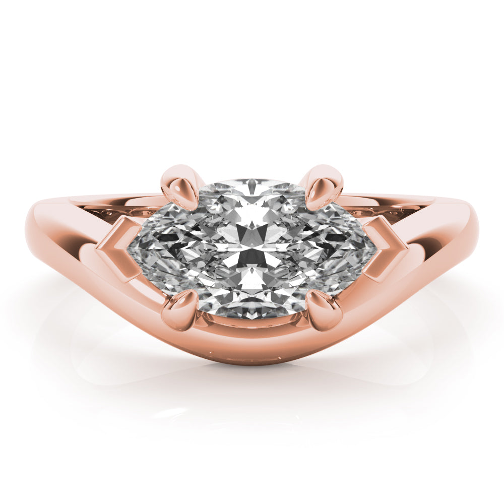 Dahlia Marquise Diamond Engagement Ring Setting