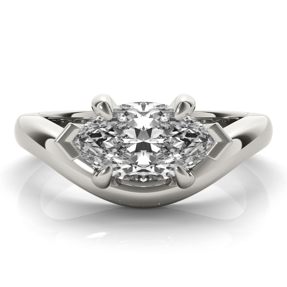 Dahlia Marquise Diamond Engagement Ring Setting