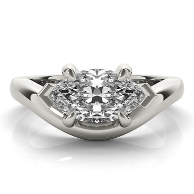 Dahlia Marquise Diamond Engagement Ring Setting