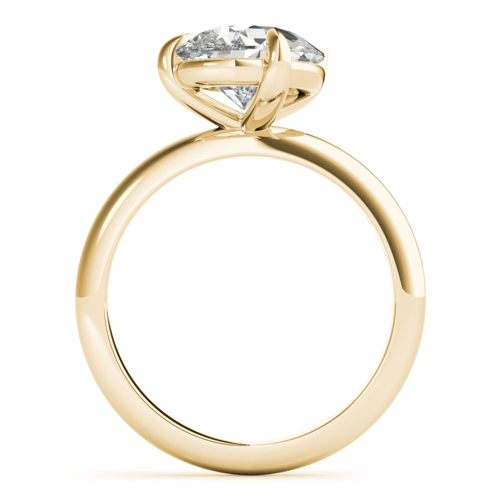 Lara Tilted Pear Diamond Engagement Ring Setting