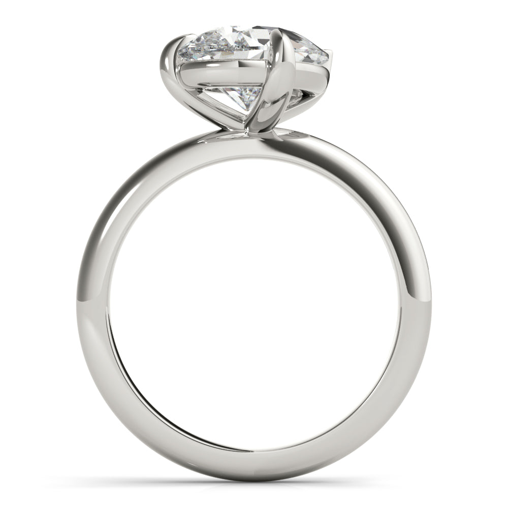 Lara Tilted Pear Diamond Engagement Ring Setting