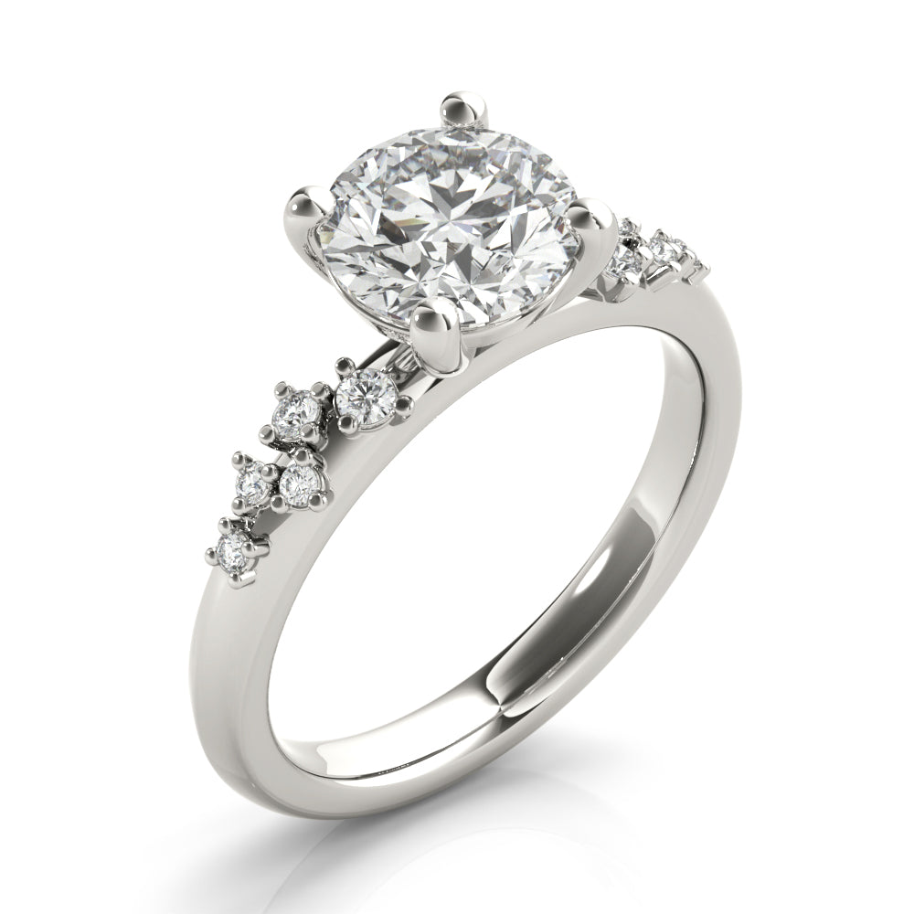 Ivy Round Diamond Engagement Ring Setting