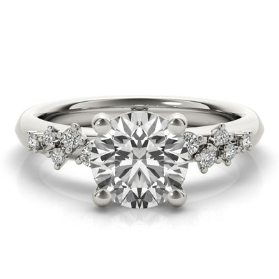 Ivy Round Diamond Engagement Ring Setting