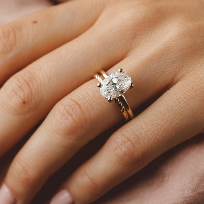 Solitaire Oval Engagement Rings Brisbane