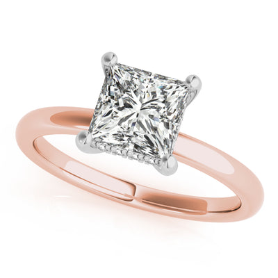 Noelle Square Princess Cut Diamond Engagement Ring Setting