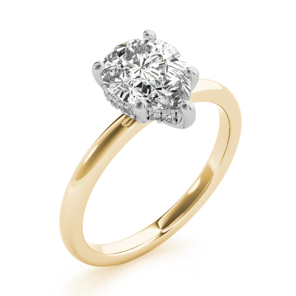 Noelle 5-Prong Pear Diamond Engagement Ring Setting