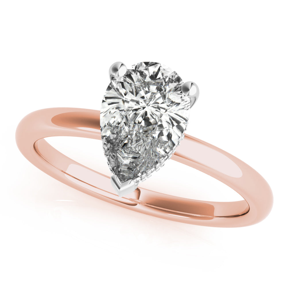 Noelle 3-Prong Pear Diamond Engagement Ring Setting