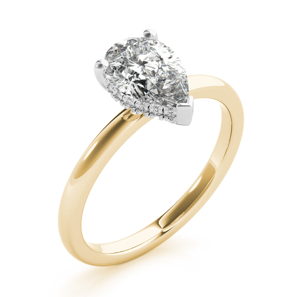 Noelle 3-Prong Pear Diamond Engagement Ring Setting