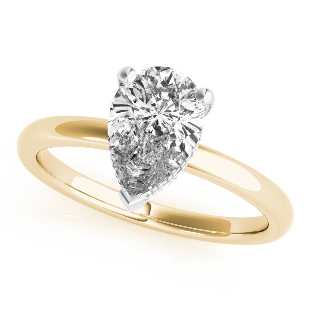 Noelle 3-Prong Pear Diamond Engagement Ring Setting