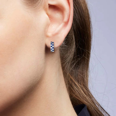 Vivienne Sapphire and Diamond Earrings