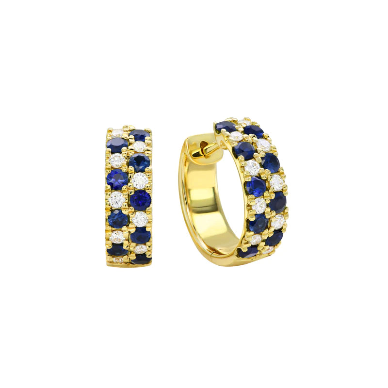 Vivienne Sapphire and Diamond Earrings