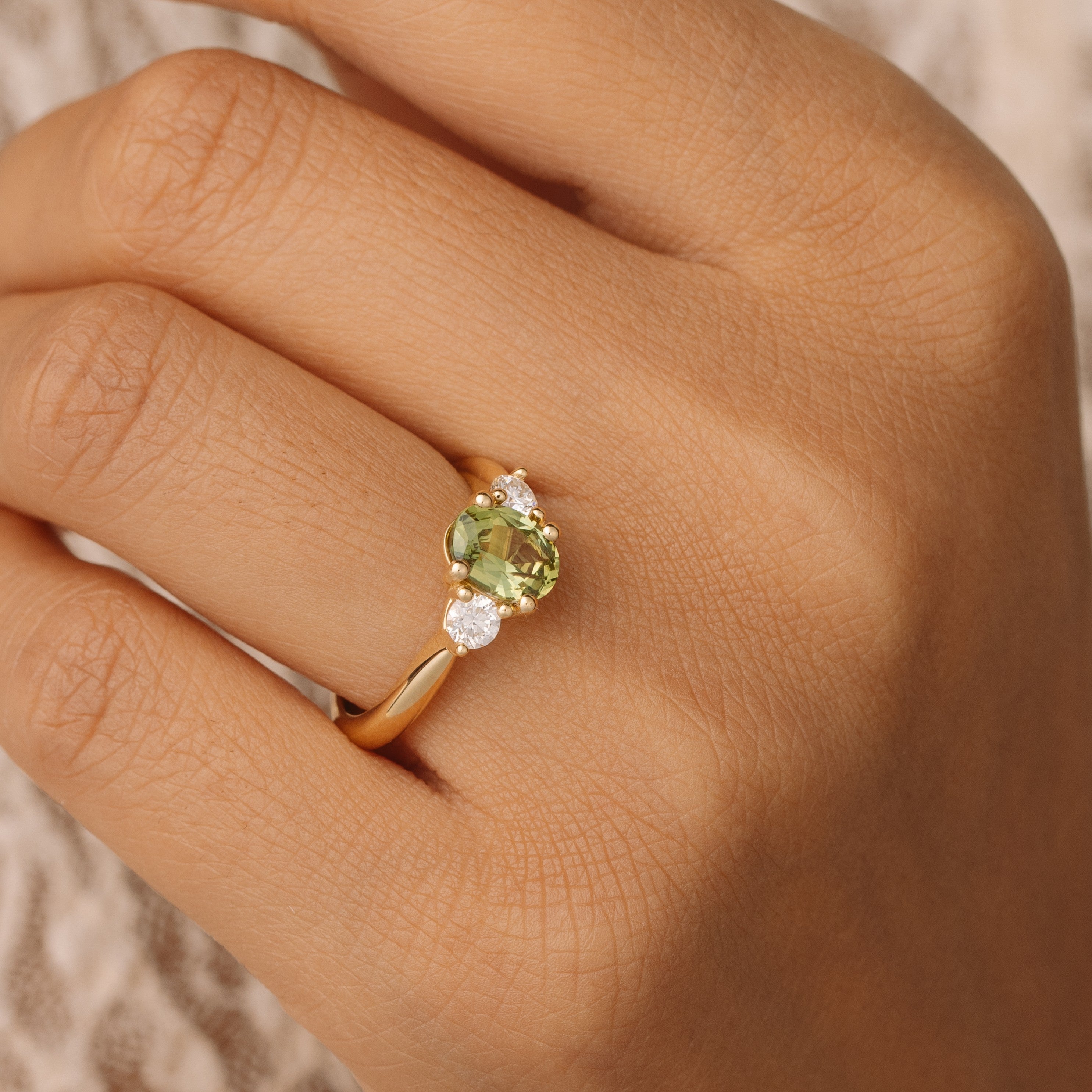 Charlotte 1.39ct Oval Australian Sapphire Engagement Ring