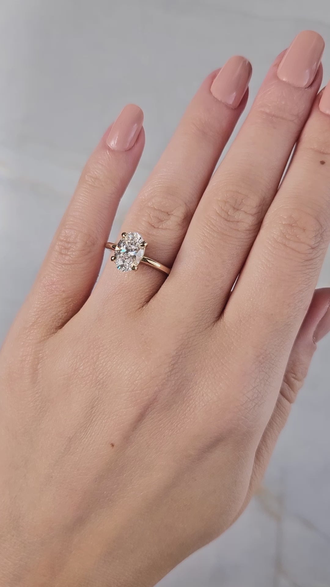 Lara 2.02ct Oval Lab Grown Diamond Ring